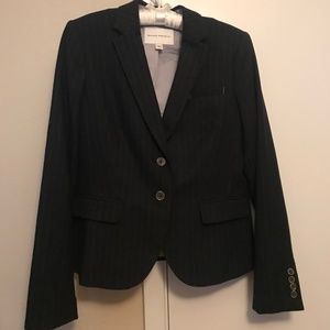 Banana Republic Pinstripe Wool Blazer